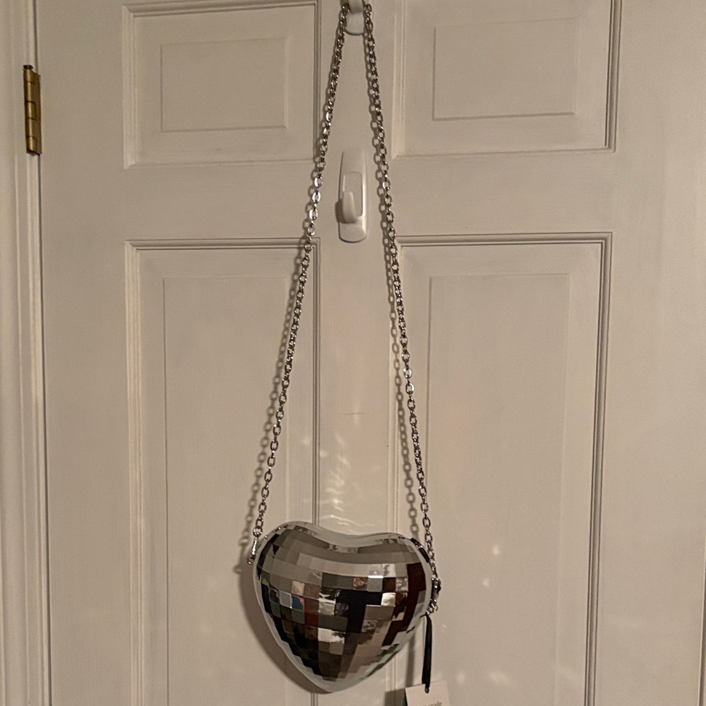 Kate Spade Silver Heart Mosaic bag Crossbody bnwt